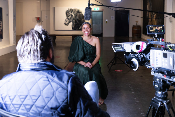 Filming the promotional film for my private exhibition