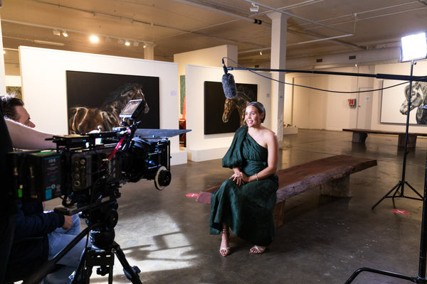 Filming the promotional film for my private exhibition