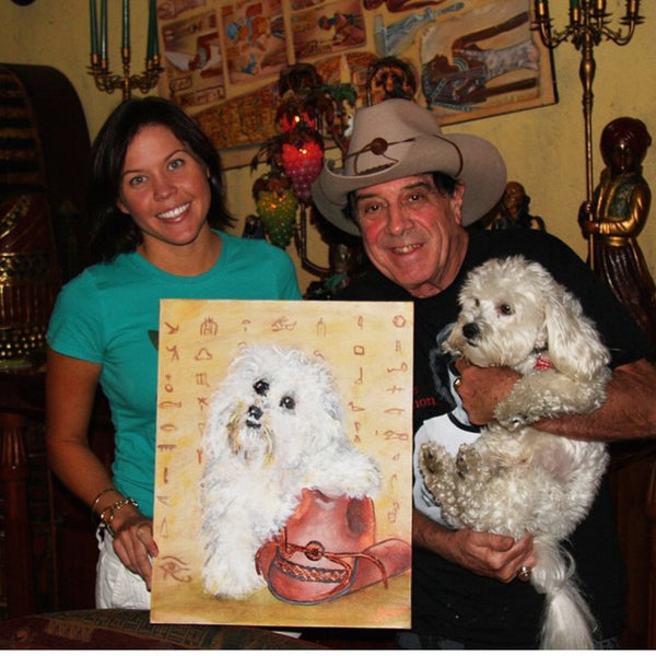 Molly loved the finished painting so dearly that he fought for it to be the cover